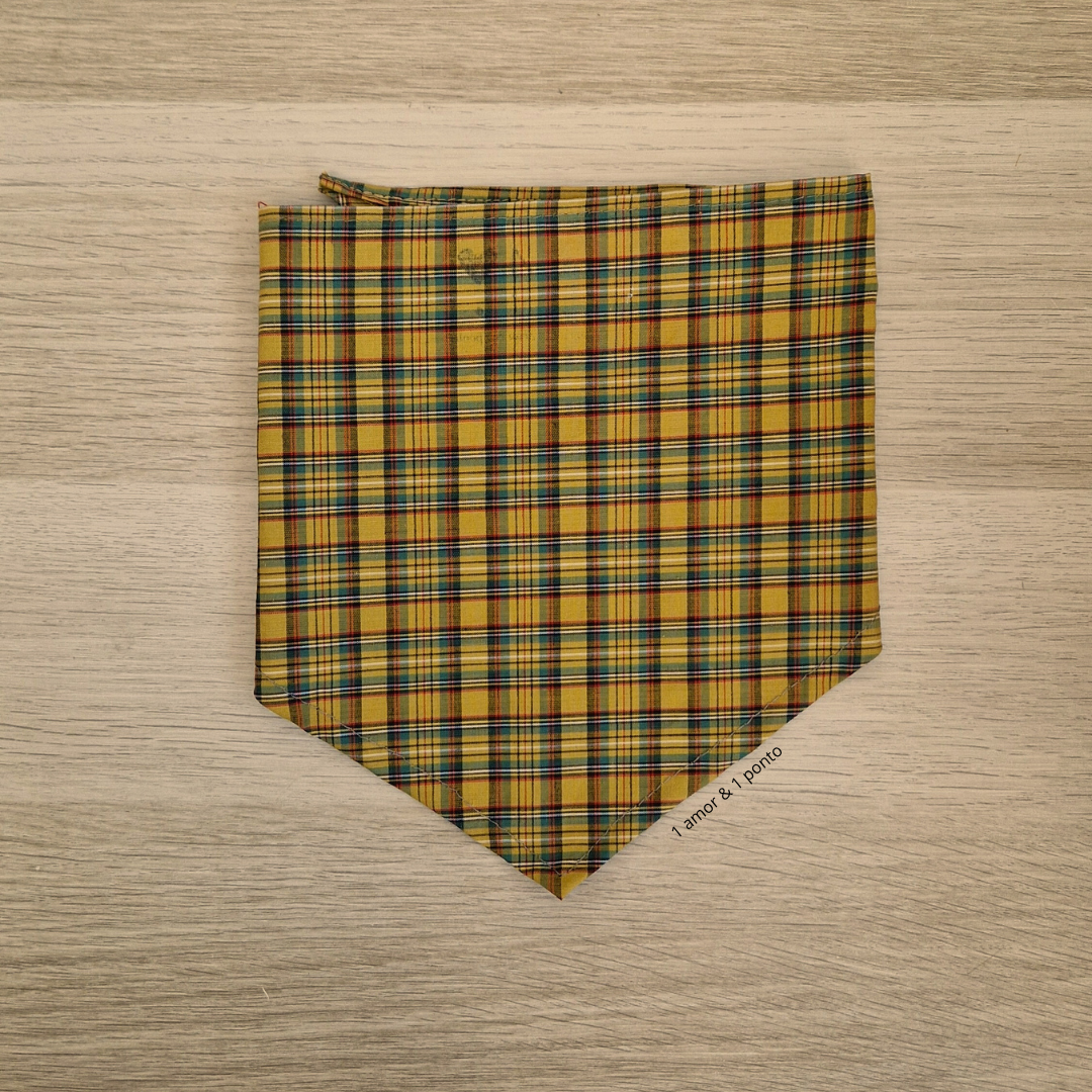 Bandana Xadrez verde