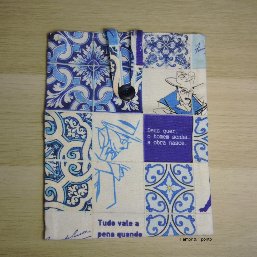Bolsa azulejo Fernando Pessoa