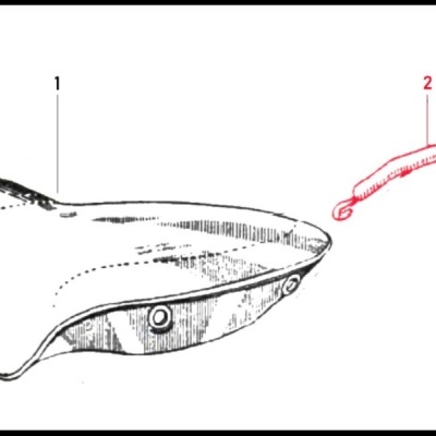 Pega de assento selim para Vespa