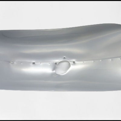 Produto inflável cinzento metálico rectangular com protuberância no centro