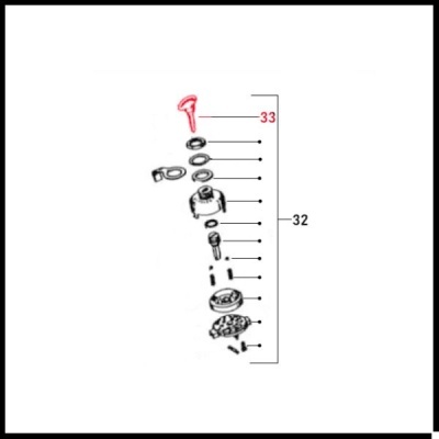 Chave de ignição para Vespa "SIEM"