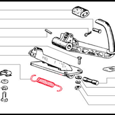 Mola pedal de travagem para Vespa