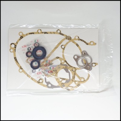 Conjunto de juntas e anéis de vedação em embalagem transparente