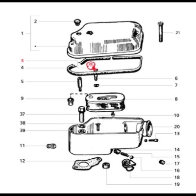Borracha parafuso de ralentim carburador para Vespa