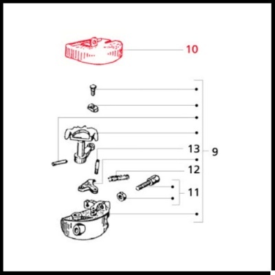 Tampa seletor de velocidades para Vespa