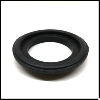 Anel vedante de borracha preto circular