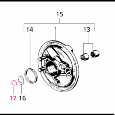 Freio da placa de fixação travão, interior para Vespa