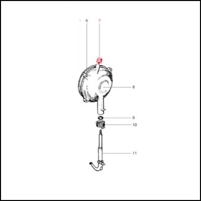 Parafuso de ventilação da tampa de embraiagem para Vespa