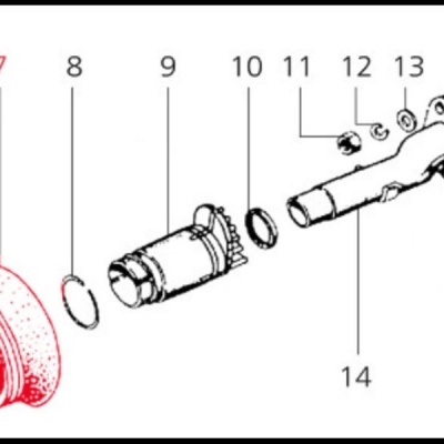 Fole de borracha para coletor de admissão ar para Vespa