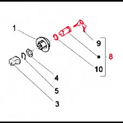Kit fechaduras direção/mala para Vespa