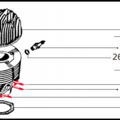 Perno cilindro para Vespa