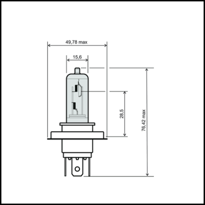 Lâmpada iluminação halogéneo HS1/PX43T 12V-35/35W