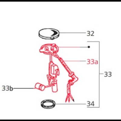 Boia indicadora de depósito gasolina
