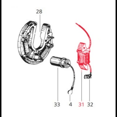 Bobine de luz para Vespa