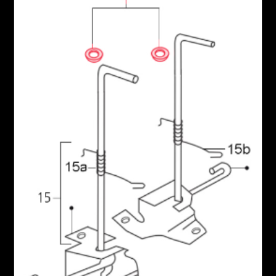 Casquilho suporte fecho balon para Vespa