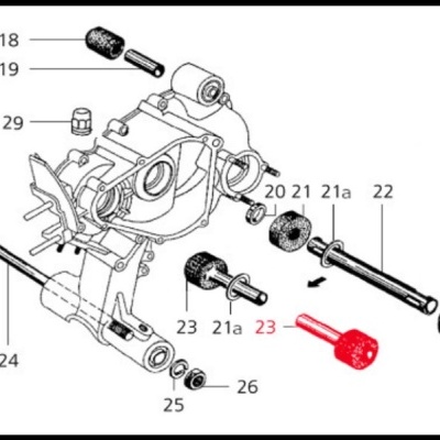 Sinobloco do apoio motor para Vespa