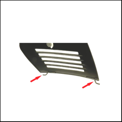 Tampa lateral motor para Vespa tampa pequena