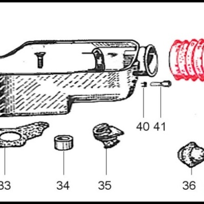 Fole de borracha chassis ao carburador para Vespa