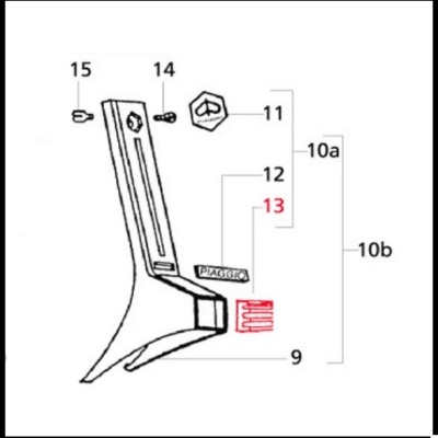 Grelha frontal nariz para Vespa
