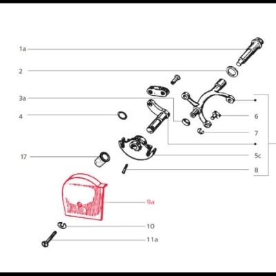 Tampa seletor de velocidades para Vespa