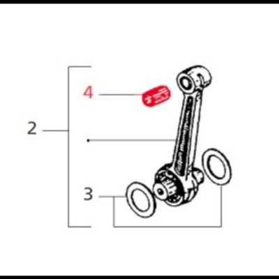 Rolamento cavilhão pistão para Vespa