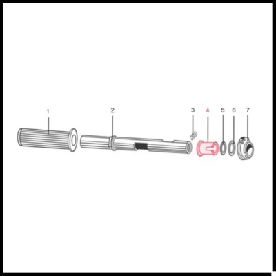 Casquilho do  guiador para Vespa e LML