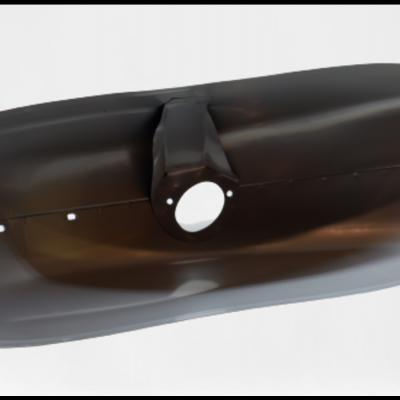 Espelho retrovisor lateral preto brilhante para veículos