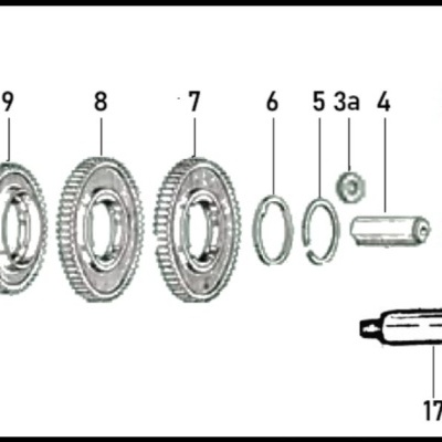 Anilha de fixação veio seletor velocidades para Vespa