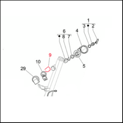 Mola de retenção interruptor da fechadura da ignição para Vespa