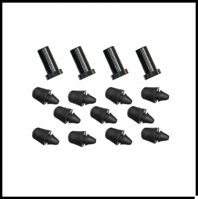 Kit borrachas batentes e apoio tampa motor para Vespa