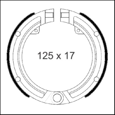 Maxilas de travão frontal para Vespa