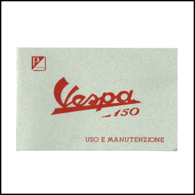 Manual de instruções para Vespa 150 cc. (1955)