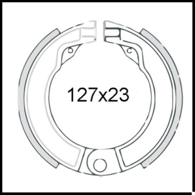 Maxilas de travão 8", atrás para Vespa