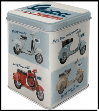 Lata Vespa - Caixa Chá
