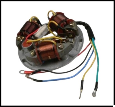 Prato de bobines/estator elétrico 6V para Vespa