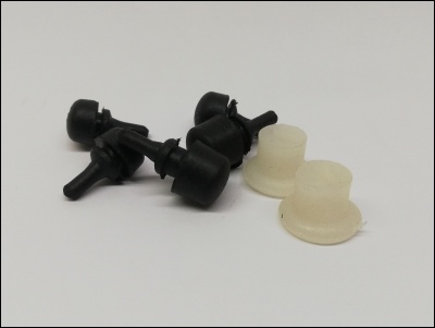 Kit batentes de borracha tampa lateral para Vespa