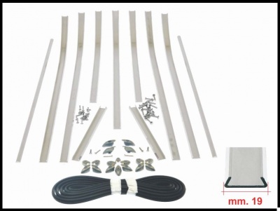 Jogo de calhas de estrado para Vespa