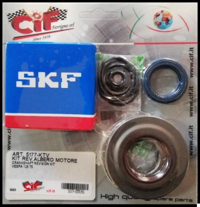 Kit jogo rolamentos cambota volante e embraiagem para Vespa