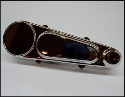 Tampa cobertura da suspensão frente aço cromado para Vespa