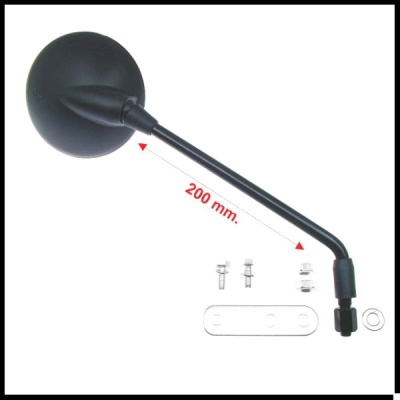 Espelho standard para montagem na parte inferior do guiador para Vespa