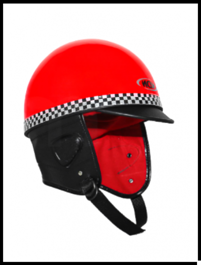 Capacete aberto Vermelho