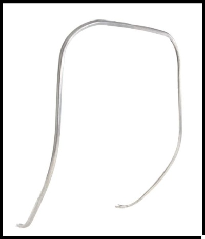 Friso avental alumínio cromado "Tipo Original" Vespa