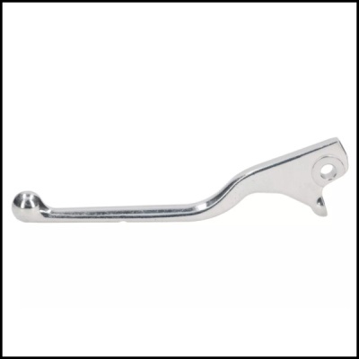 Manete de metal cromado com ponta arredondada