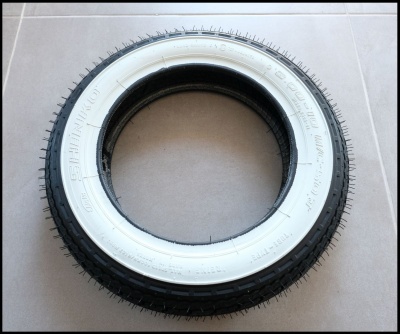 Pneu faixa branca SHINKO 3.00 -10"