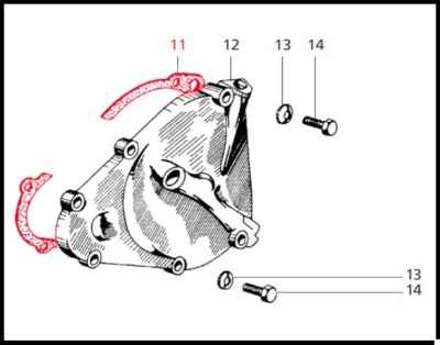 Junta tampa de embraiagem smallframe