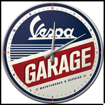 Relógio de parede Vespa - Garage