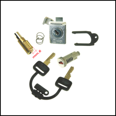 Kit fechaduras ignição/banco/porta luvas para Vespa