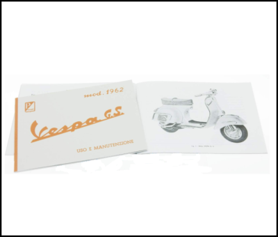 Manual de instruções para Vespa GS 160 cc. (1962)