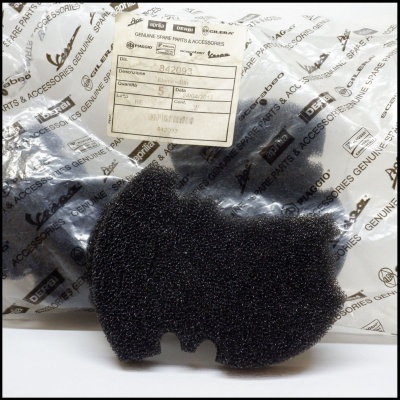 Esponja filtro ar original PIAGGIO tampa variador para Vespa
