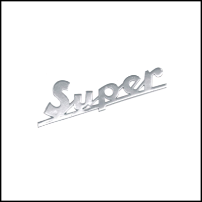 Legenda "Super" avental frontal para Vespa